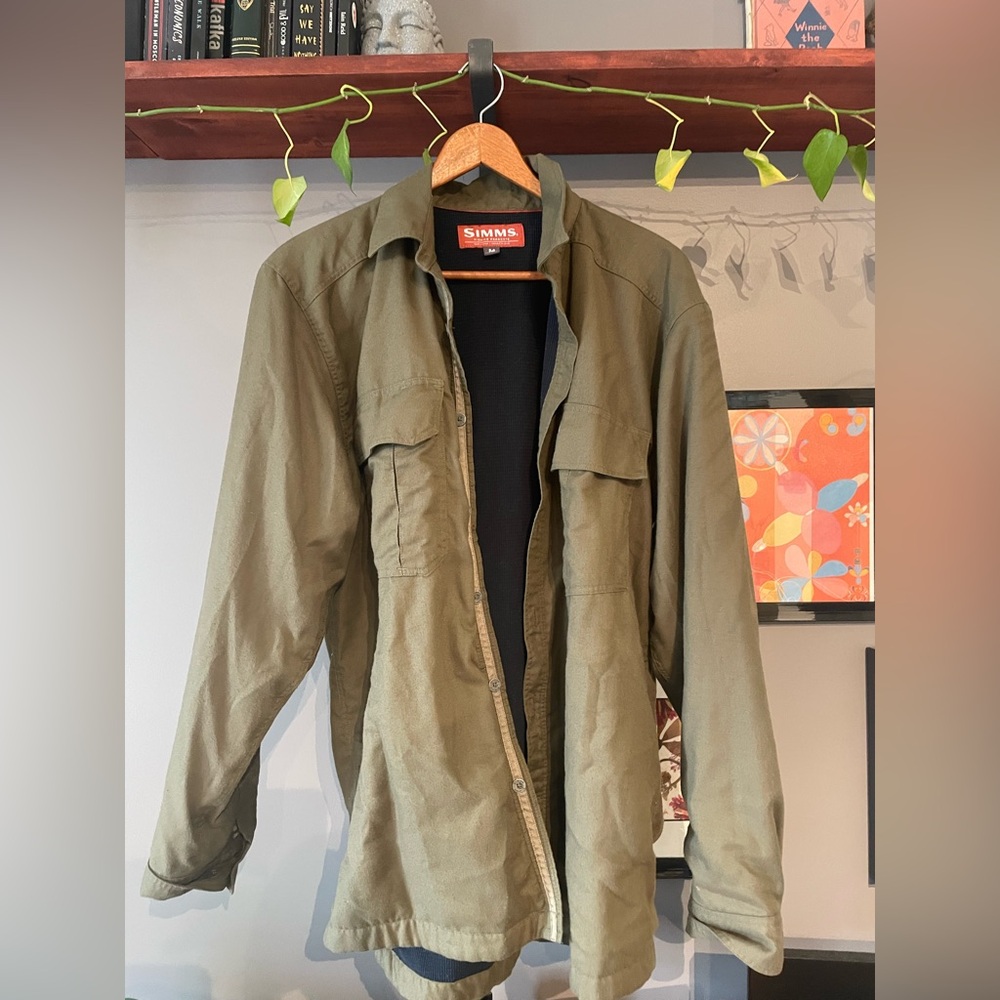 Simms Men's Khaki Shirt Jacket